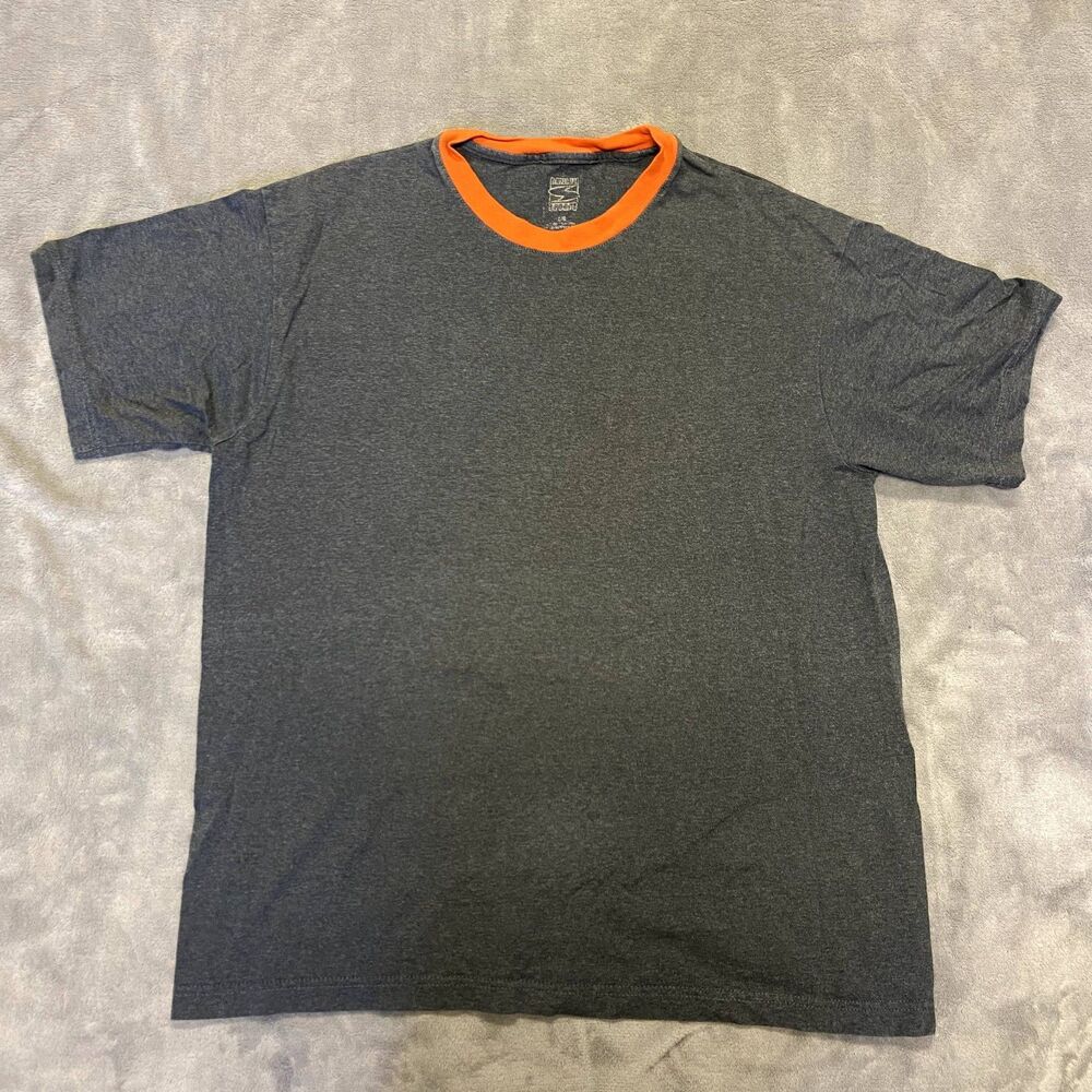 Orange Collard Gray Tee